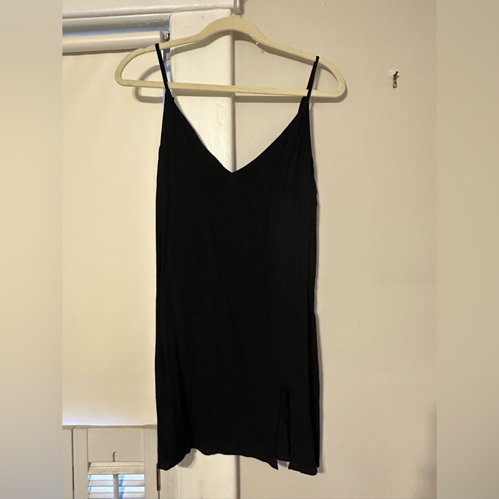 Reformation Classic Black V-Neck Dress